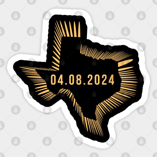 solar eclipse Texas Sticker by Pharmacy Tech Gifts